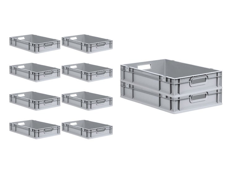 PROREGAL SparSet 10x Eurobox NextGen Grip HxBxT 12 x 40 x 60 cm 23 Liter Griffe