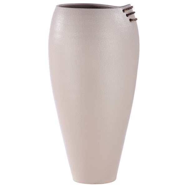 Vase GILDE Höhe 62 cm grau Keramik