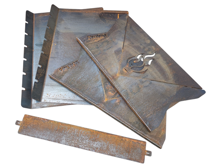 Feuerschale mit Grillfunktion aus  Corten