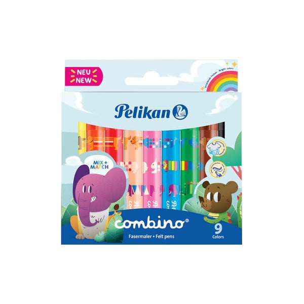 Pelikan Fasermaler combino super 411, 9er Set