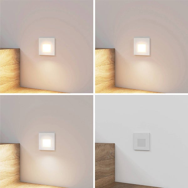 Arcchio LED Wandeinbaustrahler Vexi (Modern) in Weiß aus Aluminium (1 flammig, ) Wohnzimmerleuchte