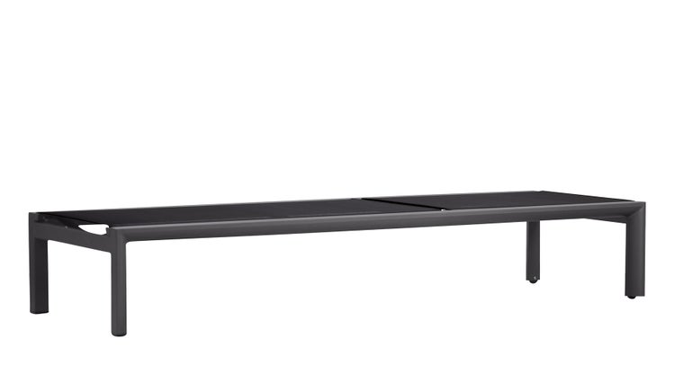 Gartenliege aus Aluminium und Textilgewebe