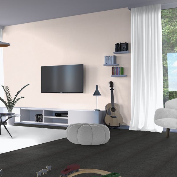 Teppichboden Meterware mit Velours Oberfläche und Textilvlies Rücken 400 cm Breite (Meterware)