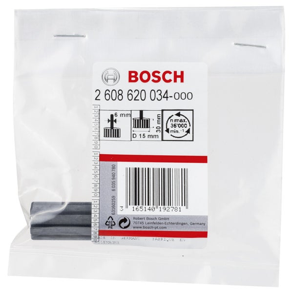 Bosch Aufnahmeschaft für Schleifhülsen, 36 000 max/min, 6 mm, 15 mm, 30 mm -2608620034