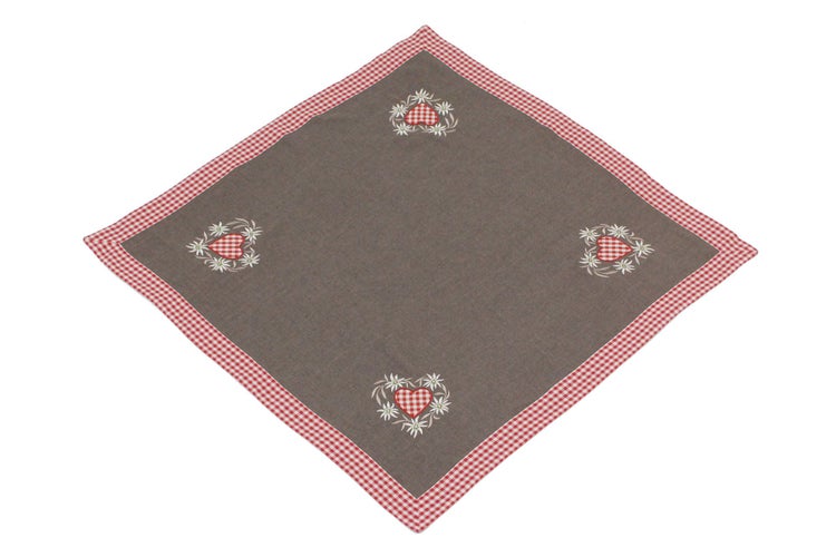 FRANK FLECHTWAREN | Tischdecke Alpenglück, POLYESTER, 85 x 85 cm