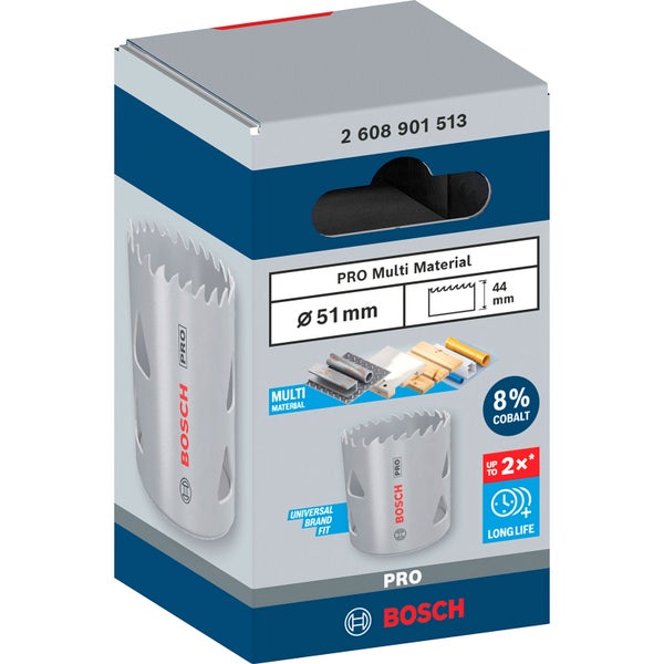 Bosch PRO Multi Material Lochsäge 51 mm mit Gewinde - 2608901513