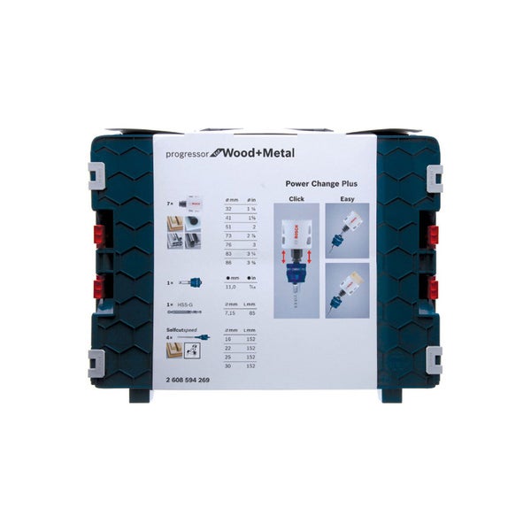 Bosch 13tlg. Universal-Set Progressor Wood and Metal - 2608594269