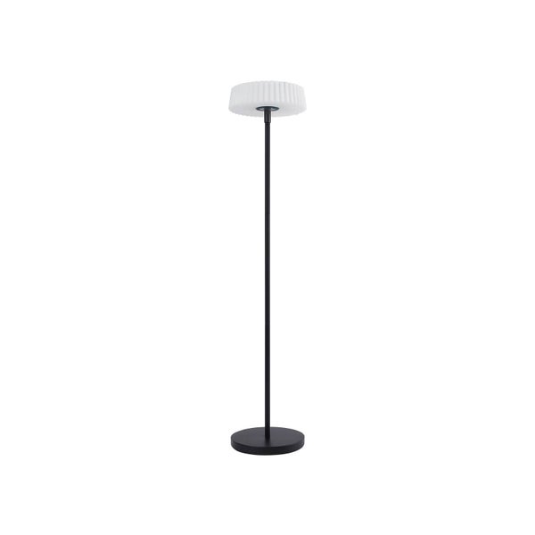 Lindby LED Solarleuchte außen Samine dimmbar (spritzwassergeschützt (Modern) in Schwarz aus Metall (1 flammig, ) - Solarlampe Garten