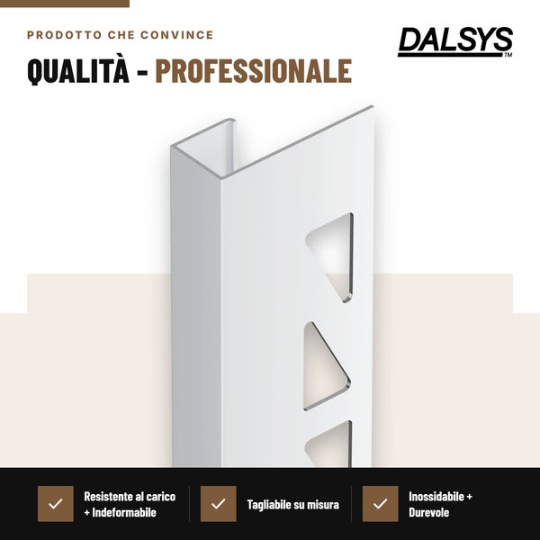 U Profil Schiene von Dalsys für professionelle Anwendungen, belastbar, verformungsstabil, zuschneidbar, korrosionsbeständig und langlebig.