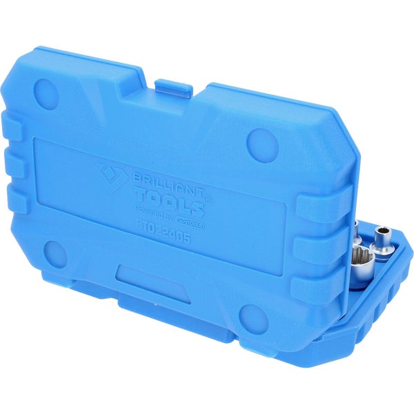 Brilliant Tools Steckschlüsselsatz im blauen Kunststoffkoffer