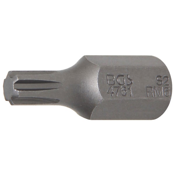 BGS Bit Antrieb Außensechskant 10 mm (3/8) Keil-Profil (für RIBE) M6 - 4761