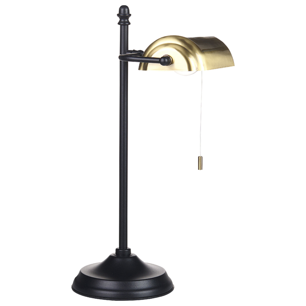 Schreibtischlampe MARAVAL Metall Schwarz / Gold