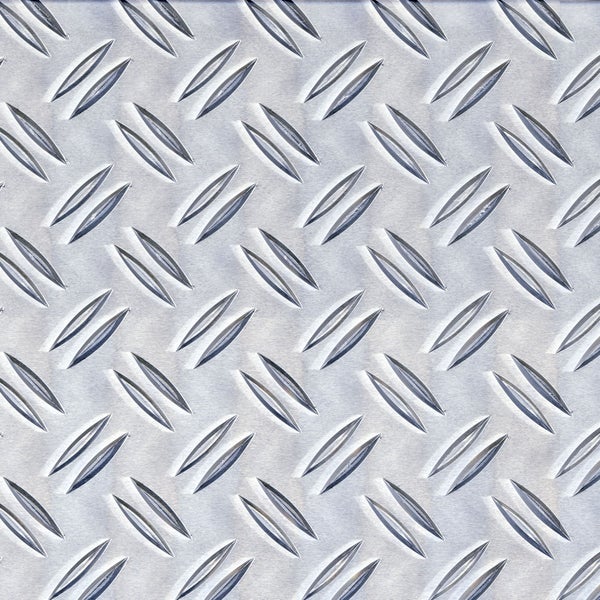 Strukturiertes Aluminium Tränenblech mit rutschfester Oberfläche für industrielle Anwendungen und Bodenbeläge.