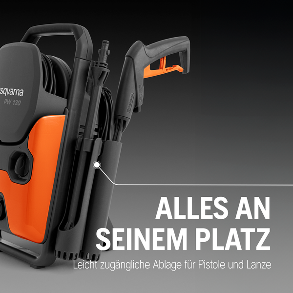Husqvarna Hochdruckreiniger PW 130 mit Lanze und Pistole