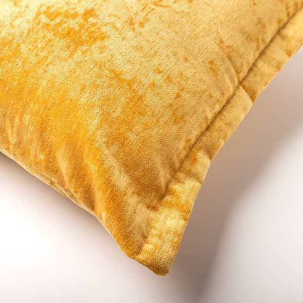 LEWIS - Kissenbezug samt 45x45 cm Golden Glow - Gelb