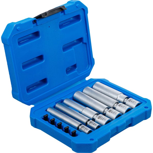 BGS Glüh- und  Zündkerzen-Gelenk-Einsatz-Satz Antrieb Innenvierkant 6,3 mm (1/4) / 10 mm (3/8) SW 8 - 9 - 10 - 12 - 14 - 16 mm 11tlg. - 80000