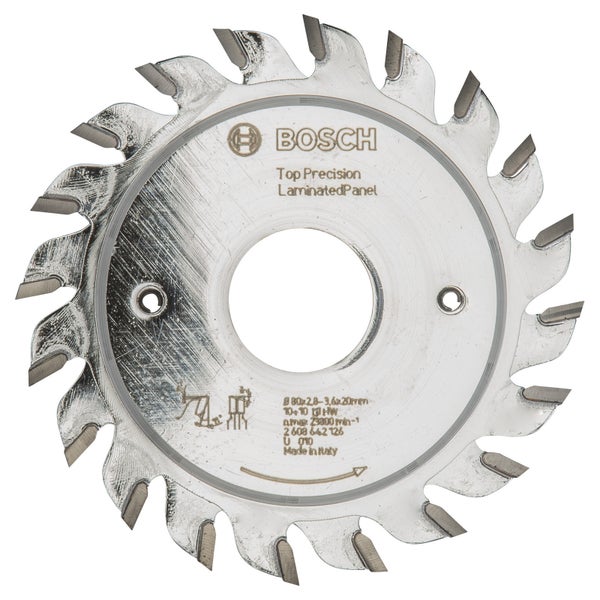 Bosch Vorritzblatt Top Precision Best for Laminated Panel, 80 x 20 x 2,8 - 3,6 mm -2608642126
