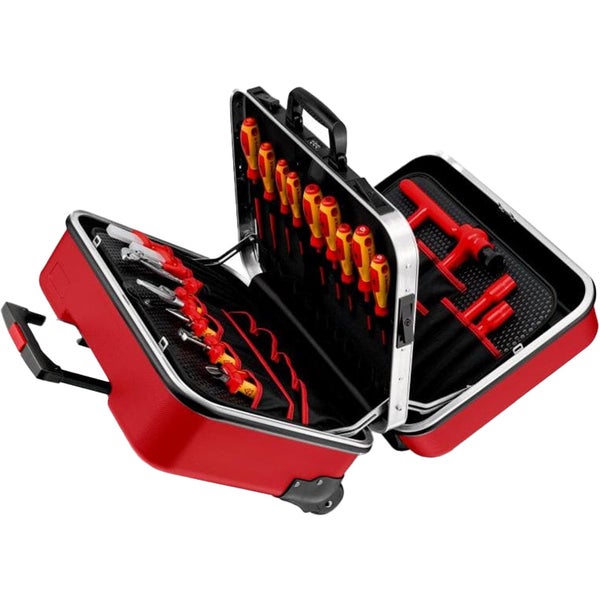 Knipex Werkzeugkoffer BIG Twin Move RED bestückt - 989915
