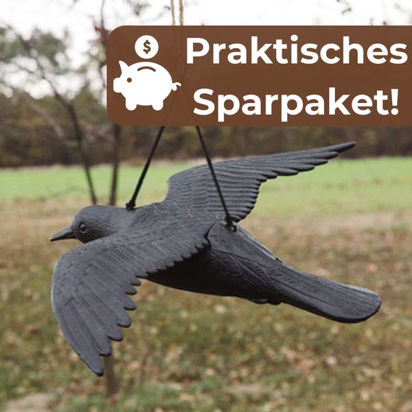 Krähenattrappe als Sparpaket