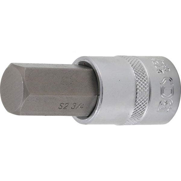 BGS Bit-Einsatz Länge 70 mm Antrieb Innenvierkant 12,5 mm (1/2) Innensechskant 3/4 - 2754