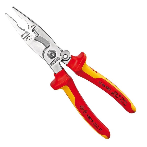 Knipex Aderendhülsenzange mit Mehrkomponenten Griffen