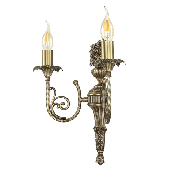 Wandleuchte mit zwei Leuchten im klassischen Stil