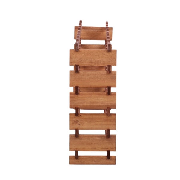 Weinregal VINOTECA FLEX PRO HxBxT 79x84x28cm 48 Flaschen auf 6 Ebenen Massives Kiefernholz Braun geölt