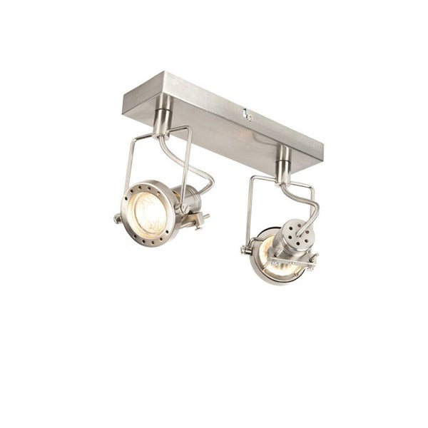 Deckenleuchte mit zwei Strahlern aus Metall