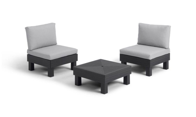 Keter Elements Balkonset - 2 bis 3 Personen - Graphit