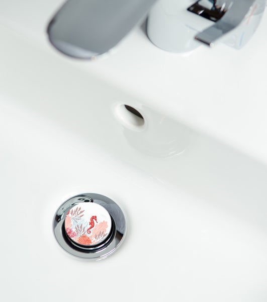 Waschbeckenstöpsel mit Meeresmotiv
