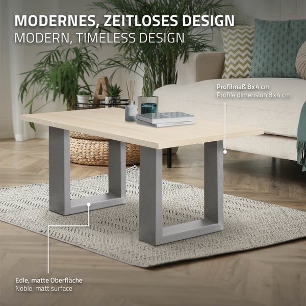 Tischbein aus Metall mit drei Stäben