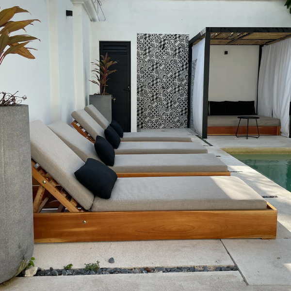 Lulu-Belle Liegeauflage Miami Größe XL | nach Maß – Individuelle Größe & Farbe | Perfekte Passform für Ihre Sonnenliege | Maßgefertigte Liegeauflage Sitzauflage | Länge bis 240 cm, Breite bis 150 cm, Höhe bis 10 cm