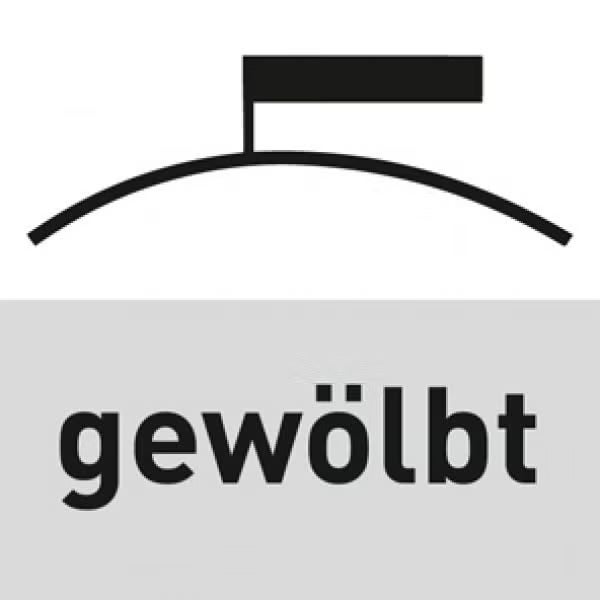 Symbol für gewölbte Oberfläche