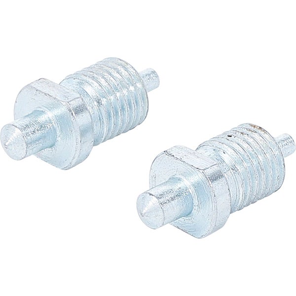 Fachbodenträger aus Metall mit Gewinde, zwei Stück