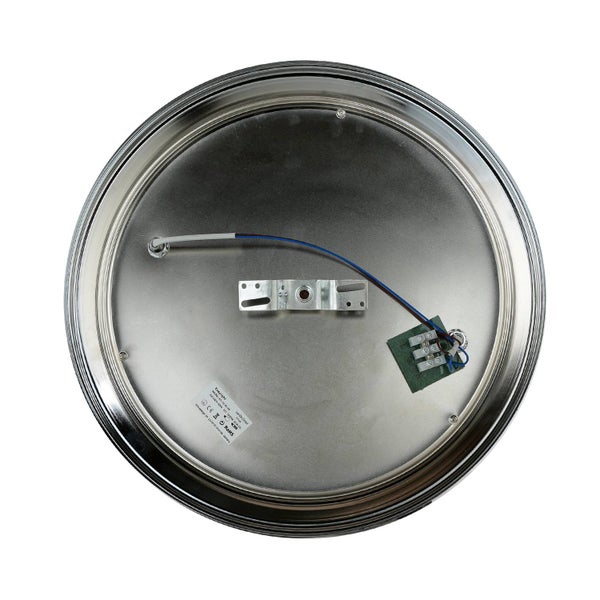 Runde Deckenleuchte aus Metall mit Verkabelung und Montagehalterung