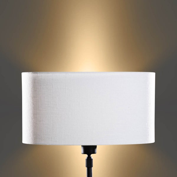 Lampe mit Stoffschirm