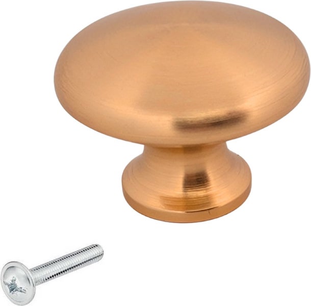 Schrankknopf / Möbelknopf Macon 27 mm Gold 10 Stück