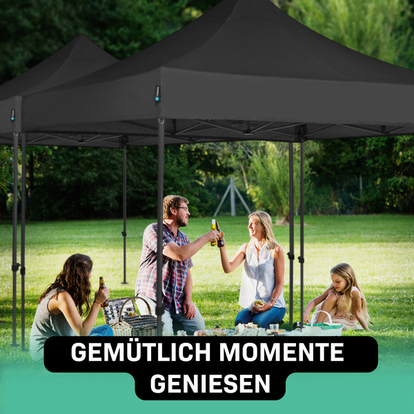 VONROC Pavillon 6x3m wasserdicht stabil - Partyzelt EasyUp System [3Min Aufbau] Popup Faltpavillon modular erweiterbar als Festival Zelt, Gartenpavillon