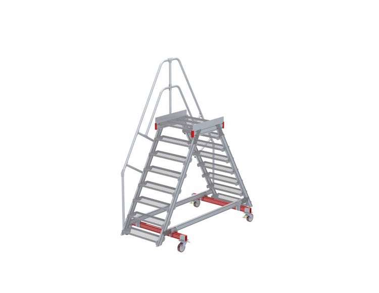 Fahrbare Arbeitsbühne mit Treppe