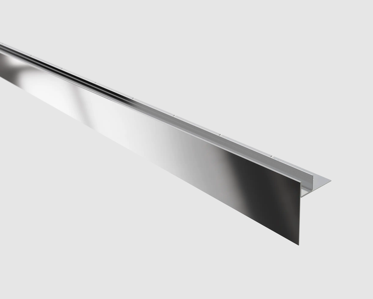 Balkonprofil aus Aluminium für den Kantenabschluss an Terrassen und Balkonen