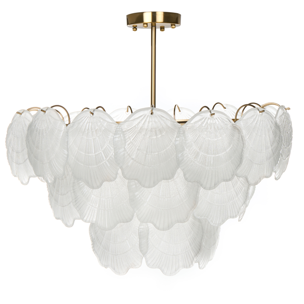 Hängeleuchte mit Muscheldekor