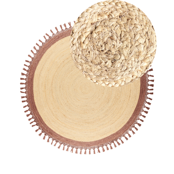Teppich MARTS Braun ø 200 cm Jute