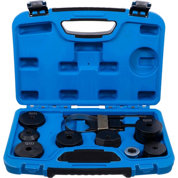 Werkzeugsatz in einem blauen Werkzeugkoffer