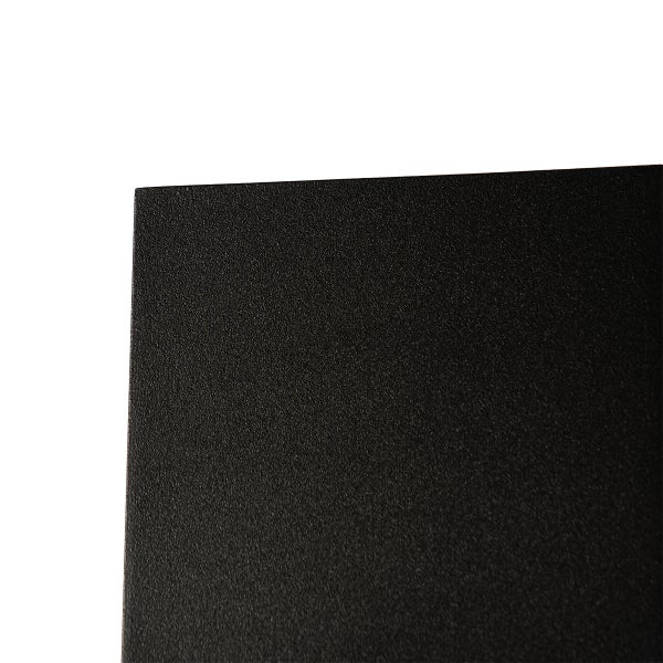 Nahaufnahme einer schwarzen Kunststoffoberfläche