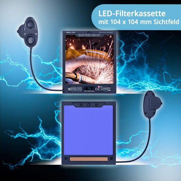 LED Filterkassette mit 104 x 104 Millimeter Sichtfeld