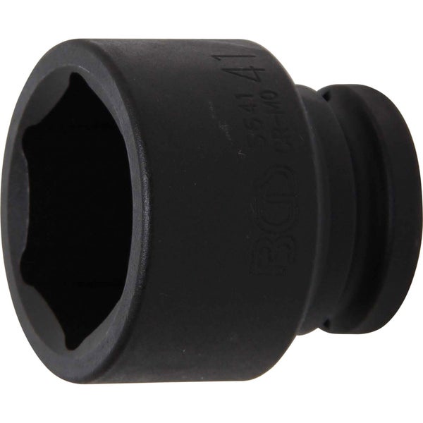 BGS Kraft-Steckschlüssel-Einsatz Sechskant Antrieb Innenvierkant 20 mm (3/4) SW 41 mm - 5641