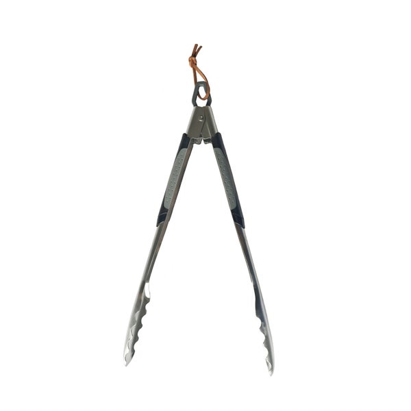 Grillzange aus Edelstahl mit Aufhängeschlaufe