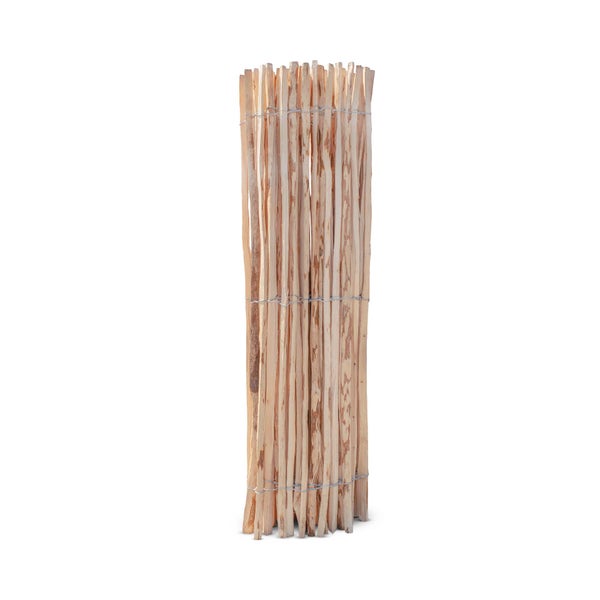 Staketenzaun Haselnuss Höhe 150 cm, Länge 5 Meter Lattenabstand 3-5 cm