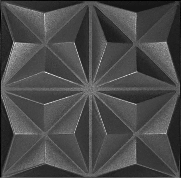 Polystyrol XPS Styropor 3D Paneelen Deckenpaneelen Dekoren 50x50cm 3mm stärke Origami Schwarz