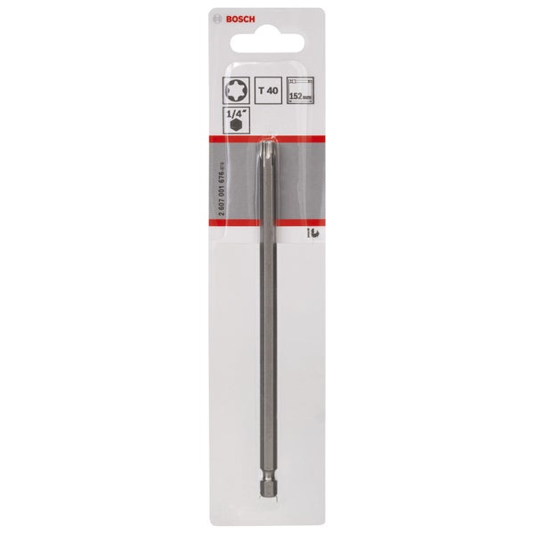 Bosch 1x Schrauberbit Extra-Hart, T40, 152 mm - 2607001676